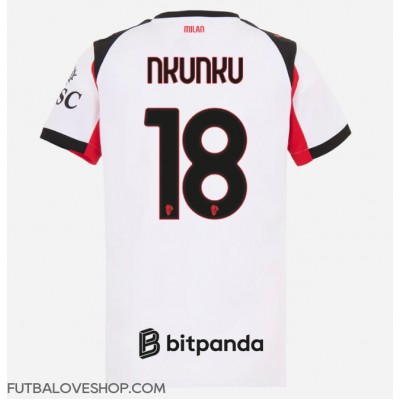 Dres AC Milan Christopher Nkunku #18 Preč pre Ženy 2025-26 Krátky Rukáv Dres AC Milan Christopher Nkunku #18 Preč pre Ženy 2025-26 Krátky Rukáv